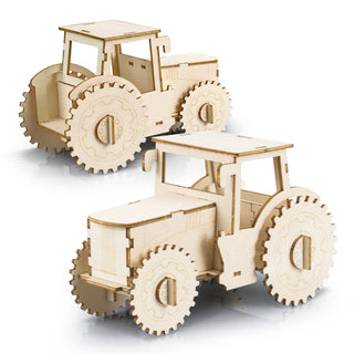 BRANDCRAFT Tractor Wooden Model (Natural)