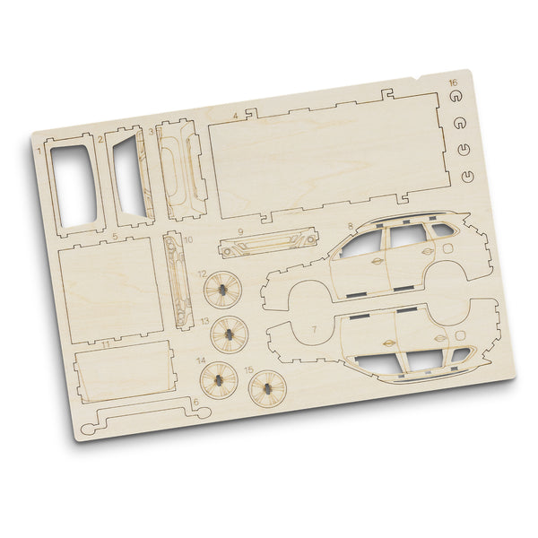 BRANDCRAFT SUV Wooden Model (Natural)