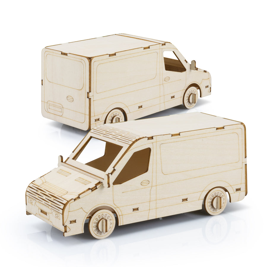 BRANDCRAFT Van Wooden Model (Natural)