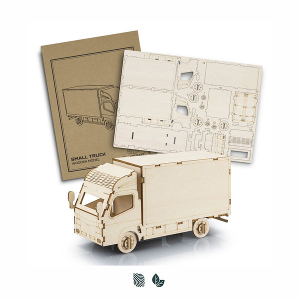 BRANDCRAFT Small Truck Wooden Model (Natural)