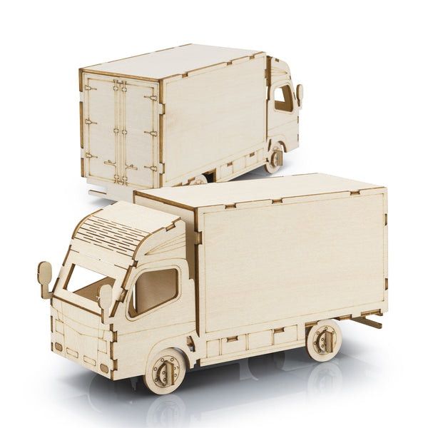 BRANDCRAFT Small Truck Wooden Model (Natural)