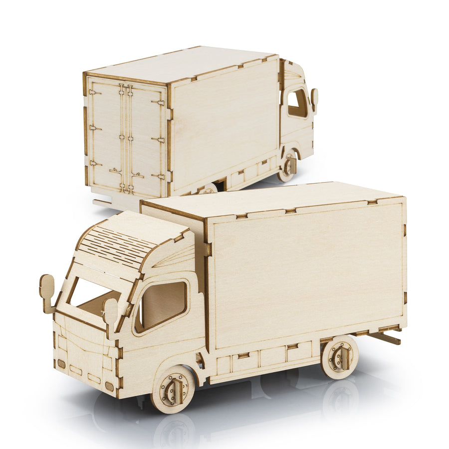 BRANDCRAFT Small Truck Wooden Model (Natural)