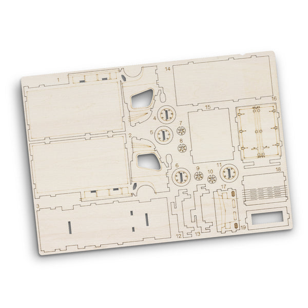 BRANDCRAFT Small Truck Wooden Model (Natural)
