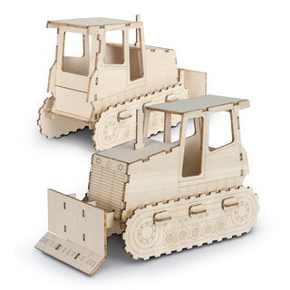BRANDCRAFT Bulldozer Wooden Model (Natural)