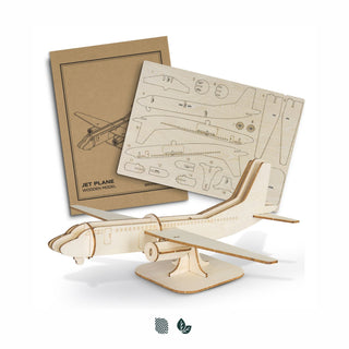 BRANDCRAFT Jet Plane Wooden Model (Natural) — Impact Aware