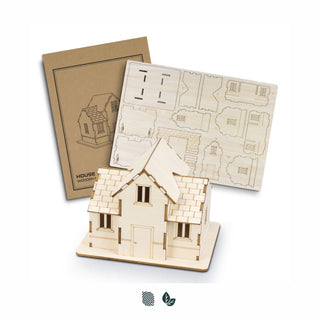 BRANDCRAFT House Wooden Model (Natural) — Impact Aware
