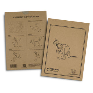 BRANDCRAFT Kangaroo Wooden Model (Natural)