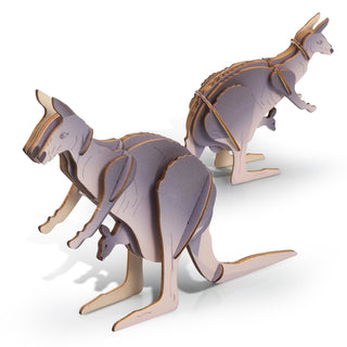 BRANDCRAFT Kangaroo Wooden Model (Natural) — Feature