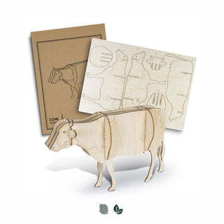 BRANDCRAFT Cow Wooden Model (Natural) — Impact Aware