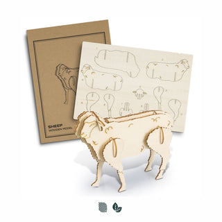 BRANDCRAFT Sheep Wooden Model (Natural) — Impact Aware