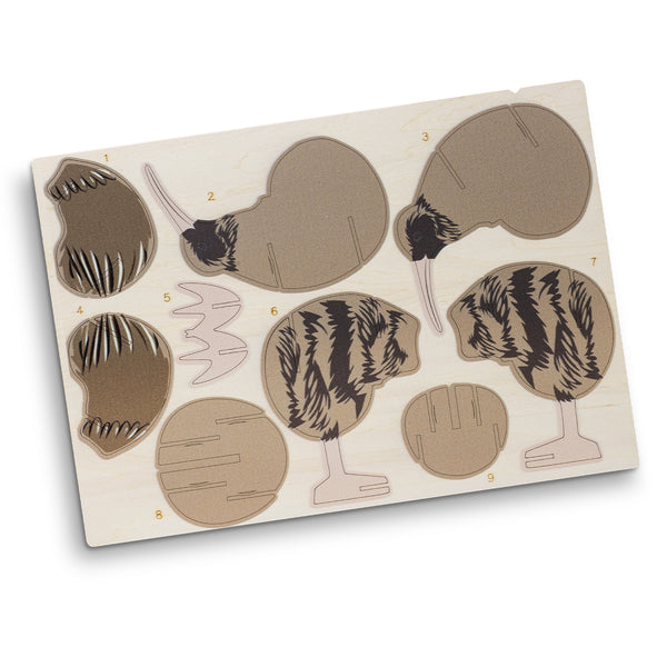 BRANDCRAFT Kiwi Wooden Model (Natural)