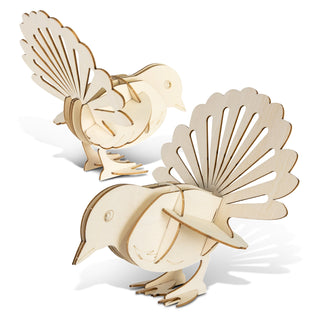 BRANDCRAFT Fantail Wooden Model (Natural) — Assembled