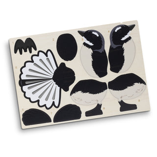 BRANDCRAFT Fantail Wooden Model (Natural) — Flat Sheet