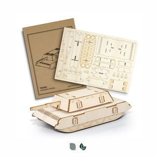 BRANDCRAFT Tank Wooden Model (Natural) — Impact Aware