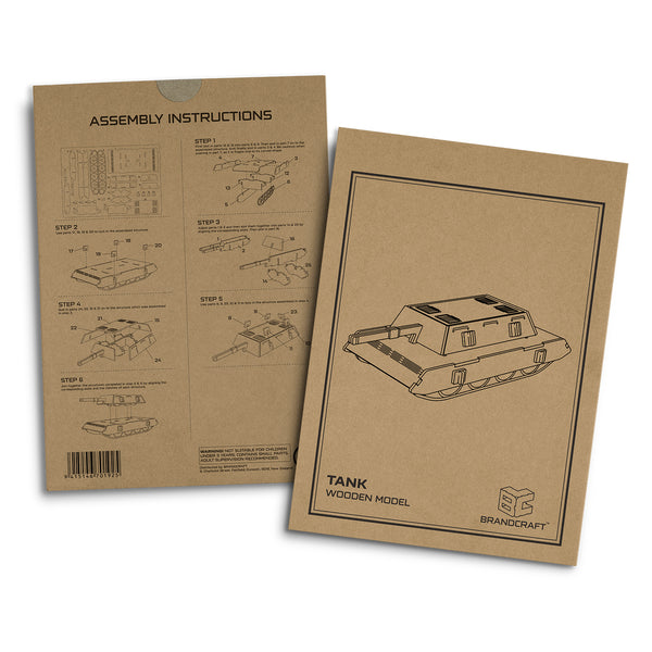 BRANDCRAFT Tank Wooden Model (Natural)