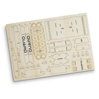 BRANDCRAFT Tank Wooden Model (Natural) — Screen Print
