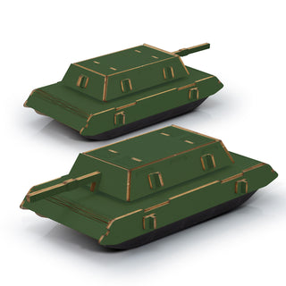 BRANDCRAFT Tank Wooden Model (Natural) — Feature