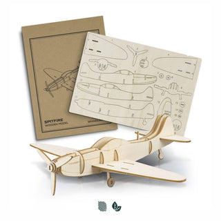BRANDCRAFT Spitfire Wooden Model (Natural) — Impact Aware