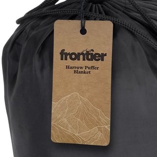 Frontier Harrow Puffer Blanket (Black) — Detail