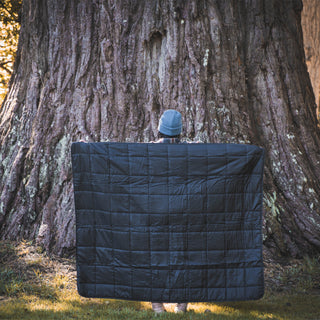 Frontier Harrow Puffer Blanket (Black) — Feature
