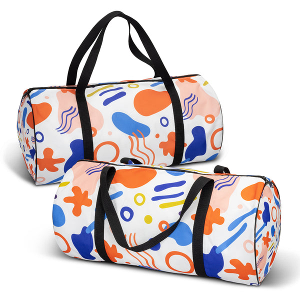 Canvas Duffle Bag - Full Colour (Light Blue)