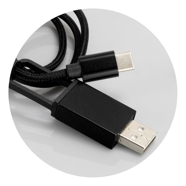 Vector Braided Charging Cable (Black)