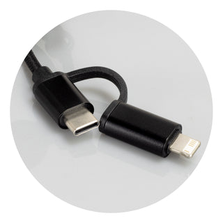 Vector Braided Charging Cable (Black) — Detail