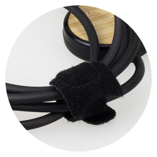 Bamboo Triple Connector Cable (Natural/Black) — Detail