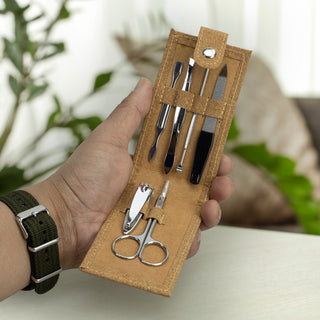 Bark Cork Manicure Set (Natural) — Feature