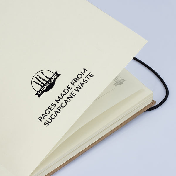 Cane Sugarcane Paper Hard Cover Notebook (Natural)