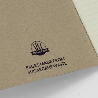 Cane Sugarcane Paper Soft Cover Notebook (Natural) — Detail