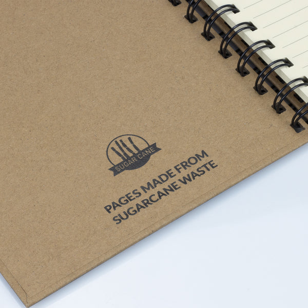 Cane Sugarcane Paper Spiral Notebook (Natural)