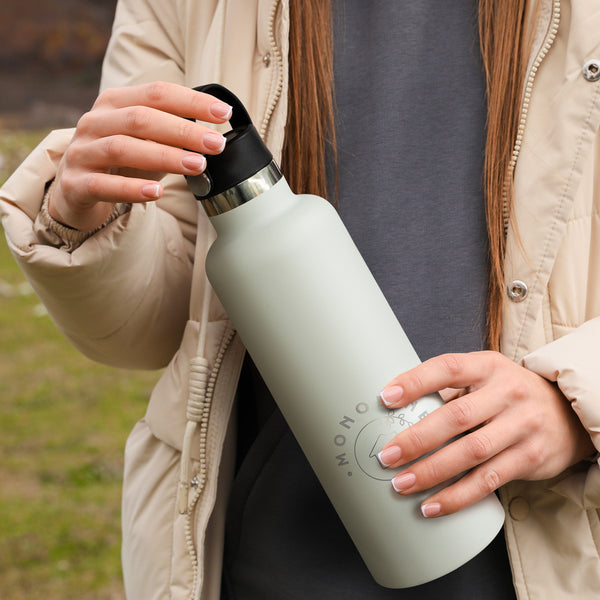 Fjord Vacuum Bottle 1L - Carry Lid (White)