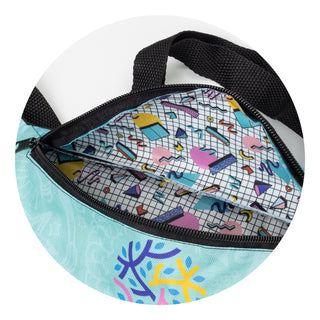 Strike Belt Bag - Full Colour (White) — Detail