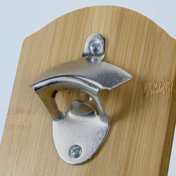 NATURA Bamboo Wall Mounted Bottle Opener (Natural)