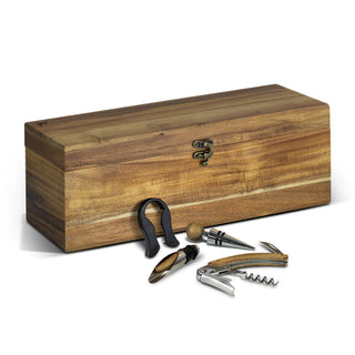 Keepsake Wine Box Gift Set (Natural)