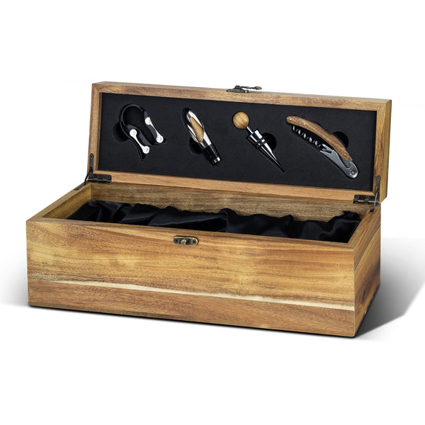 Keepsake Wine Box Gift Set (Natural)