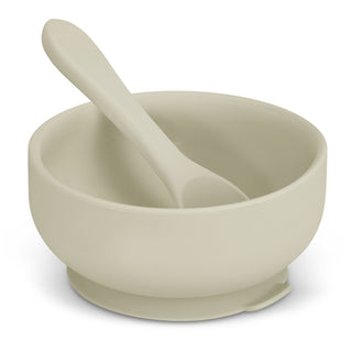 Basin Kids Suction Bowl Set (Pale Blue) — Ecru