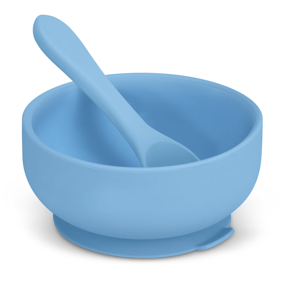 Basin Kids Suction Bowl Set (Pale Blue)