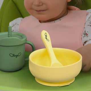 Basin Kids Suction Bowl Set (Ecru) — Feature