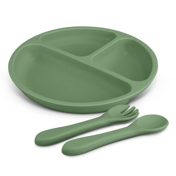 Basin Kids Plate Set (Pale Blue)