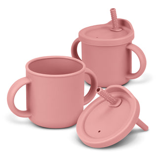 Basin Kids Sipper Cup (Pale Blue) — Peach