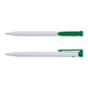 White/Dark Green