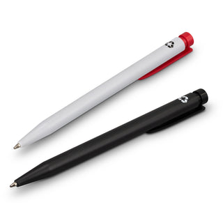 Sage Recycled Plastic Pen (White/Orange) — Detail