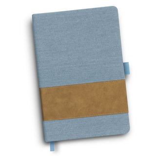 Weft Denim Notebook (Light Blue) — Light Blue - Back
