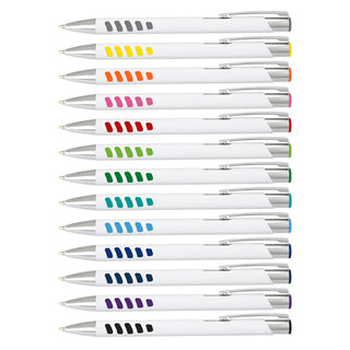 Onyx Grip Pen - White Barrel (White/Kelly Green)