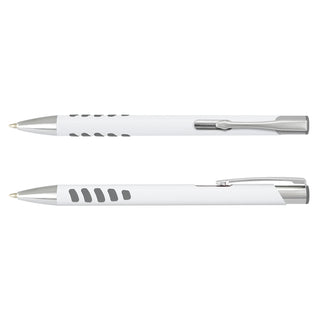 Onyx Grip Pen - White Barrel (White/Grey)
