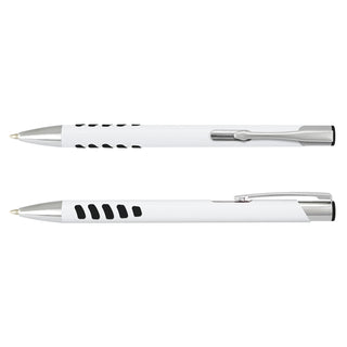 Onyx Grip Pen - White Barrel (White/Black)