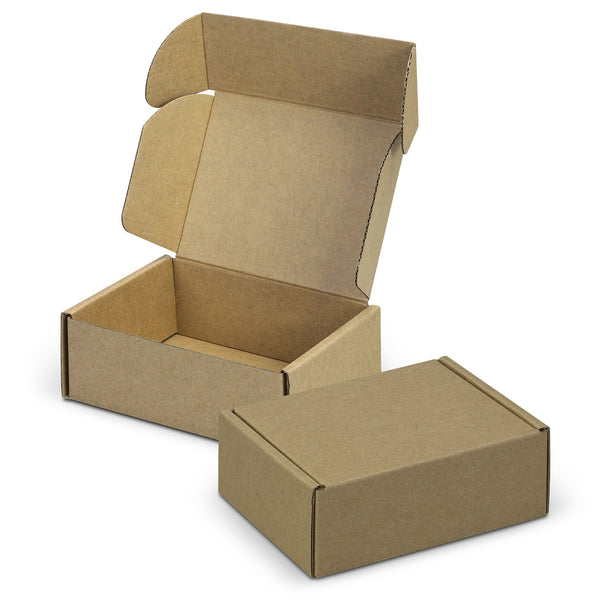 Vault Die Cut Box with Locking Lid - 125x97x47mm (Natural/Natural)