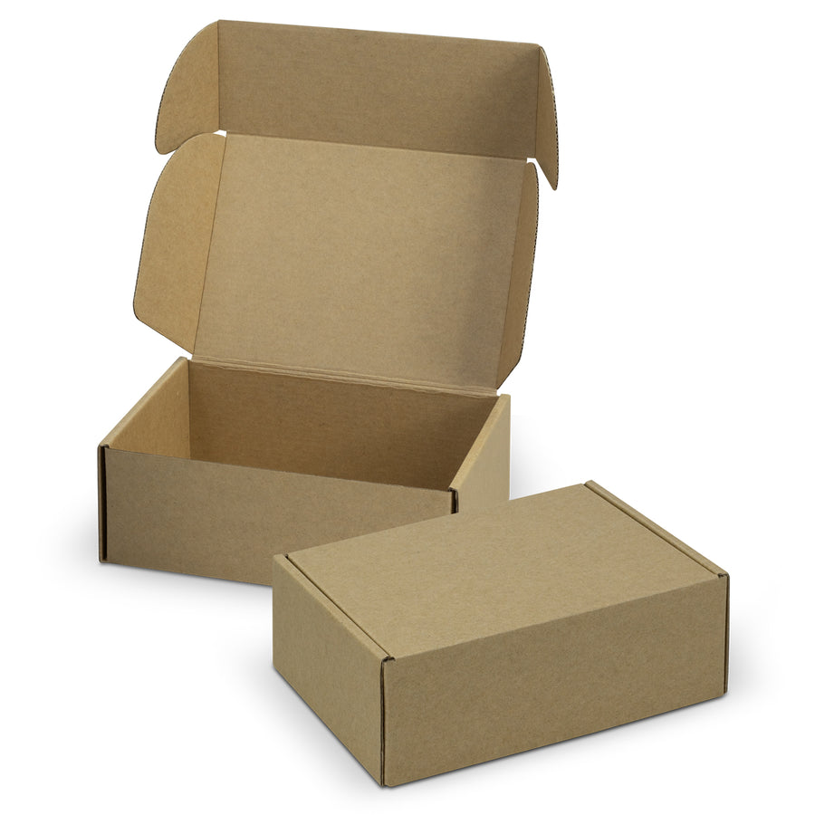 Vault Die Cut Box with Locking Lid - 175x130x65mm (Natural/Natural)